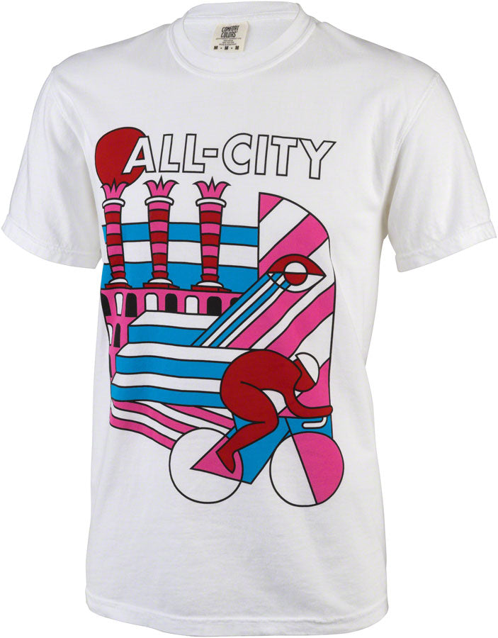 Load image into Gallery viewer, All-City Parthenon Party Mens T-Shirt - White Pink Red Blue Black Large
