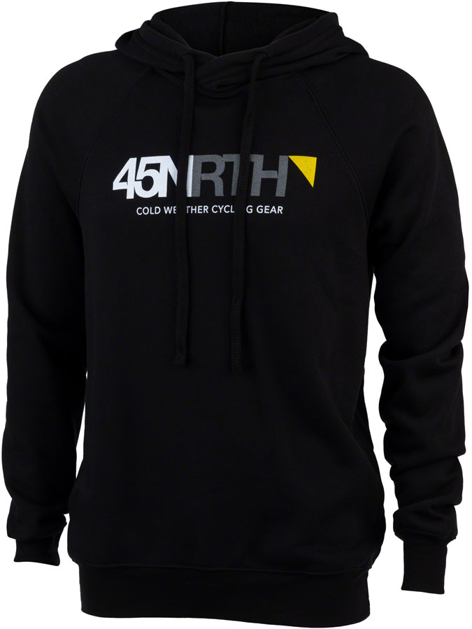 Load image into Gallery viewer, 45NRTH Logo Pullover Hoodie - Black Small

