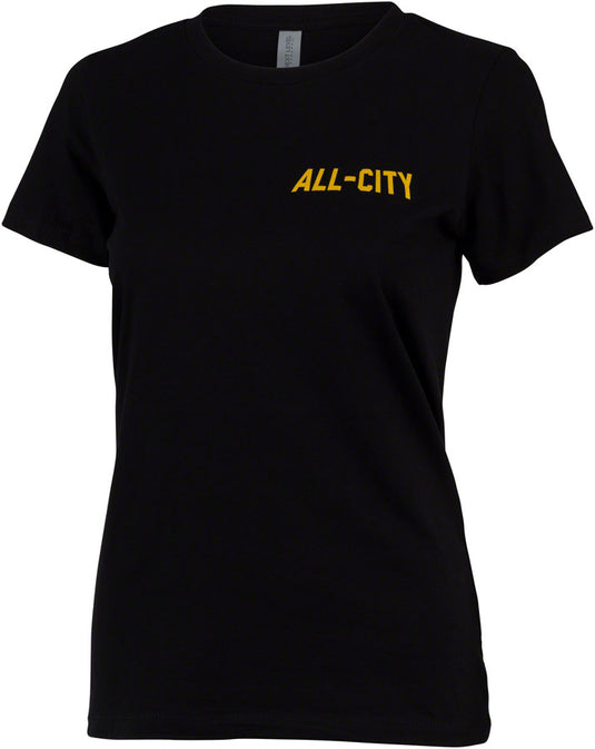 All-City Club Tropic Womens T-Shirt - Black Medium