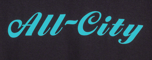 All City Womens Logowear T-Shirt - Black Teal Large