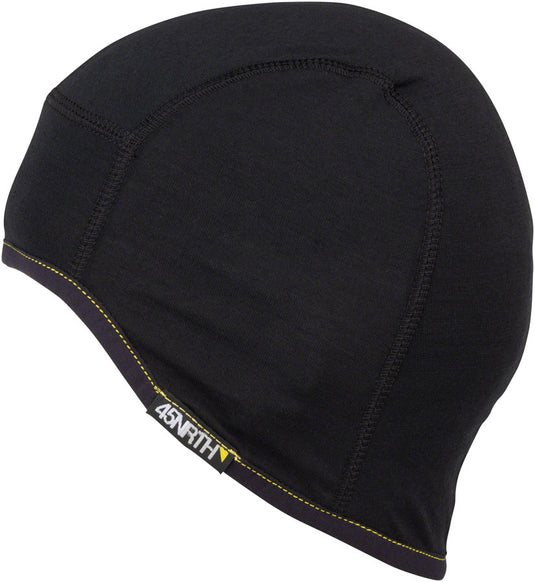 45NRTH 2023 Stavanger Lightweight Wool Cycling Cap -  Black Small/Medium