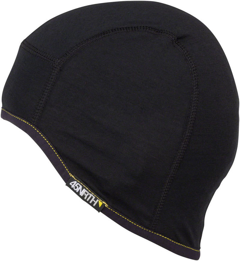 Load image into Gallery viewer, 45NRTH 2023 Stavanger Lightweight Wool Cycling Cap - Black Large/X-Large
