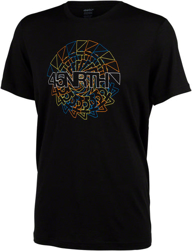 45NRTH Rune Wool T-Shirt - Unisex Black Small