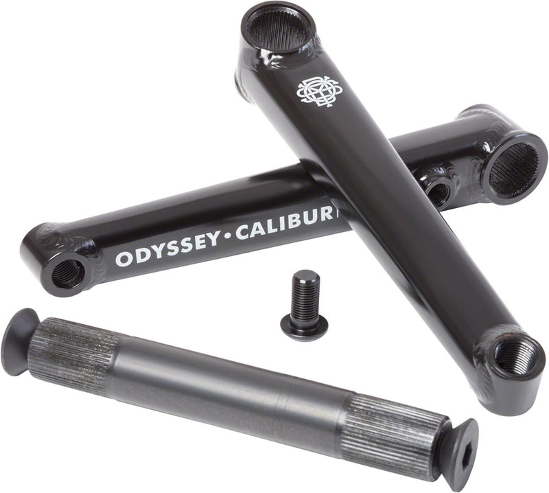 Load image into Gallery viewer, Odyssey Calibur V2 Crankset - 165mm Right Hand/Left Hand Drive Rust Proof BLK
