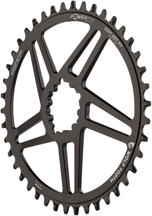 Load image into Gallery viewer, Wolf Tooth Elliptical Direct Mount Chainring - 40t SRAM Direct Mount 6mm Offset Drop-Stop Flattop Compatible BLK

