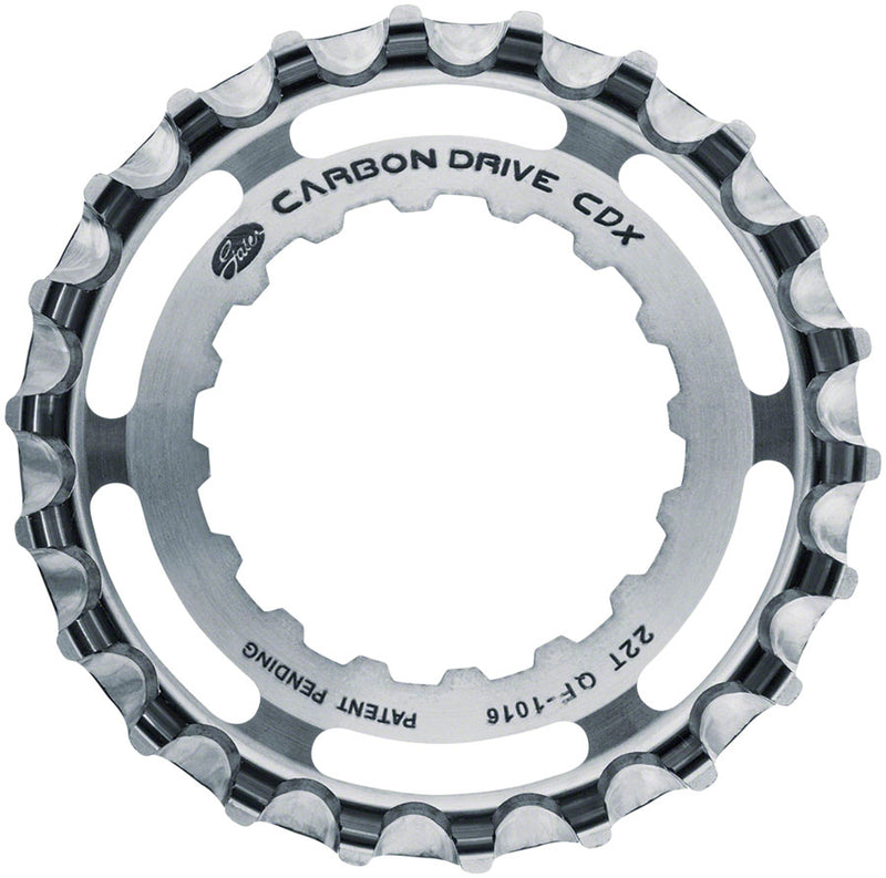 Load image into Gallery viewer, Gates Carbon Drive CDX CenterTrack Front Sprocket  - 22t For Bosch GEN 2 Silver
