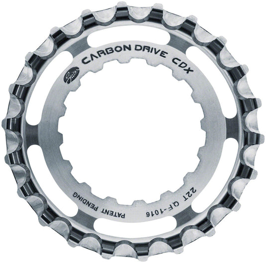 Gates Carbon Drive CDX CenterTrack Front Sprocket  - 22t For Bosch GEN 2 Silver