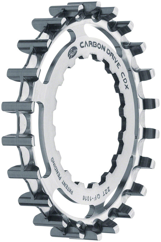 Gates Carbon Drive CDX CenterTrack Front Sprocket  - 22t For Bosch GEN 2 Silver