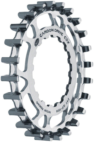 Gates Carbon Drive CDX CenterTrack Front Sprocket  - 24t For Bosch GEN 2 Silver