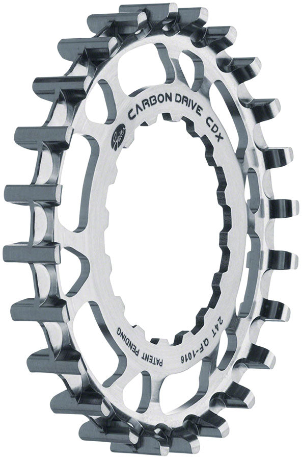 Load image into Gallery viewer, Gates Carbon Drive CDX CenterTrack Front Sprocket  - 24t For Bosch GEN 2 Silver
