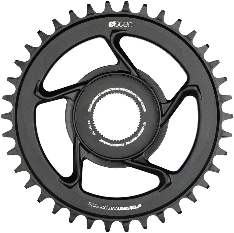 Load image into Gallery viewer, e*thirteen e*spec Aluminum Direct Mount Chainring 38t Shimano E8000 BLK
