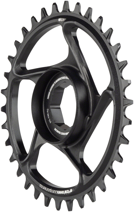 Load image into Gallery viewer, e*thirteen e*spec Aluminum Direct Mount Chainring 34t for Brose S Mag Black
