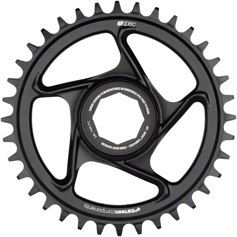 Load image into Gallery viewer, e*thirteen e*spec Aluminum Direct Mount Chainring 36t for Brose S Mag Black
