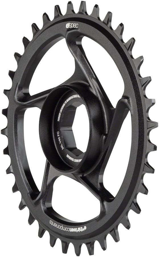 Load image into Gallery viewer, e*thirteen e*spec Aluminum Direct Mount Chainring 36t for Brose S Mag Black
