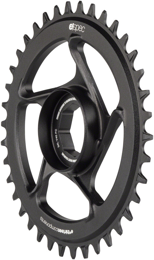 Load image into Gallery viewer, e*thirteen e*spec Aluminum Direct Mount Chainring 38t for Brose S Mag Black
