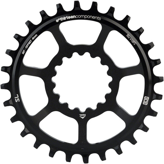 e*thirteen Direct Mount SL Guidering - 10/11/12-speed 28T Narrow Wide Black