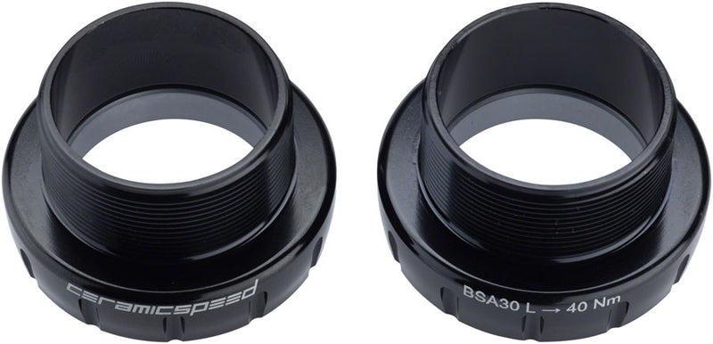 Load image into Gallery viewer, CeramicSpeed BSA30 Bottom Bracket - BSA Thread 30mm Spindle Coated Races BLK
