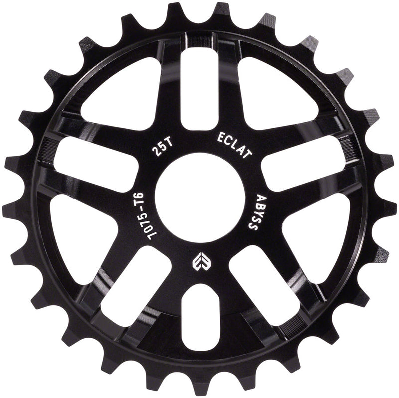 Load image into Gallery viewer, Eclat Abyss Chainring Teeth: 25 6061-T6 Aluminum Black
