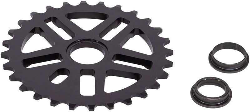 Load image into Gallery viewer, Eclat Abyss Chainring Teeth: 28 6061-T6 Aluminum Black
