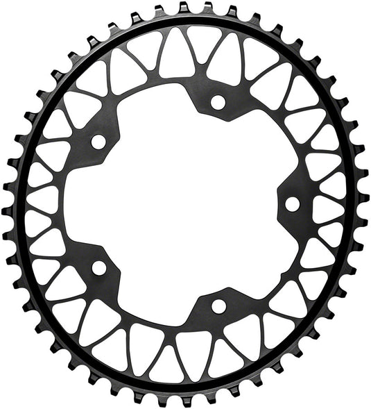 absoluteBLACK Oval 110 BCD Gravel Chainring - 48t 110 BCD 5-Bolt Narrow-Wide
