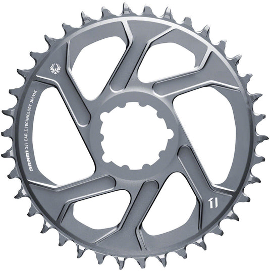 SRAM 36T X-Sync 2 Direct Mount Eagle Chainring 3mm Boost Offset Polar Gray