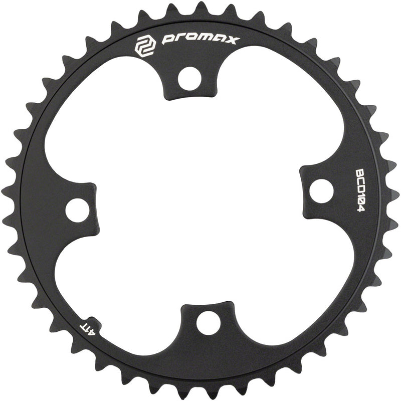 Load image into Gallery viewer, Promax 4-Bolt Chainring - 41t 104 BCD Black
