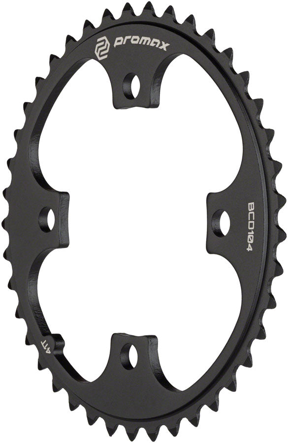 Load image into Gallery viewer, Promax 4-Bolt Chainring - 41t 104 BCD Black
