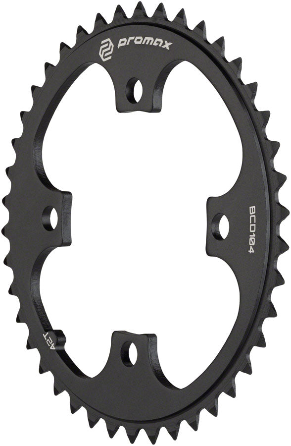 Load image into Gallery viewer, Promax 4-Bolt Chainring - 42t 104 BCD Black
