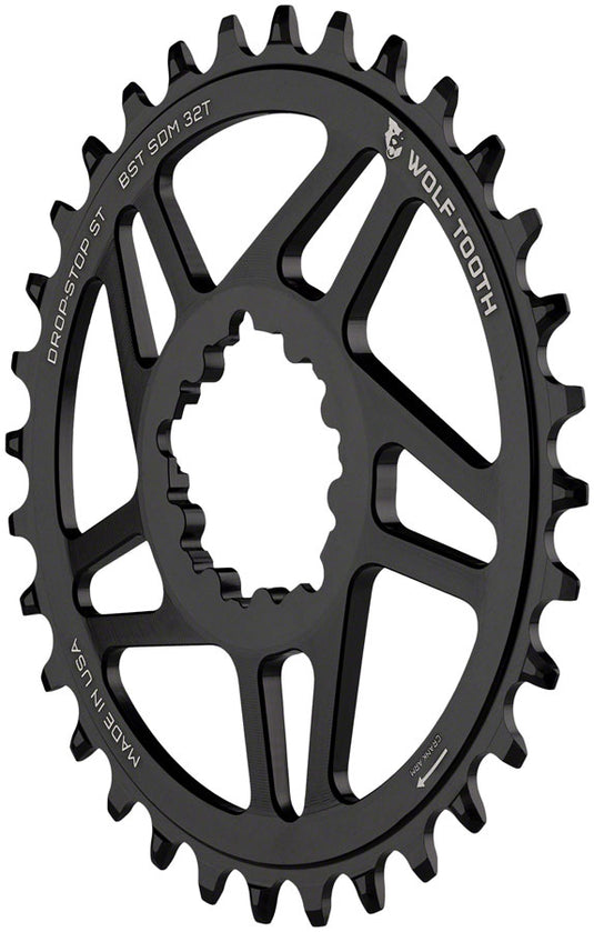 Wolf Tooth Direct Mount Chainring - 32t SRAM Direct Mount For SRAM 3-Bolt Boost Requires 12-Speed Hyperglide+ Chain