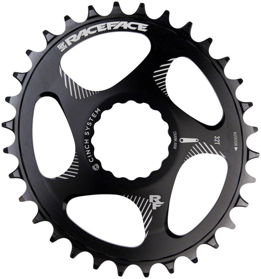 RaceFace Narrow Wide Oval Chainring: Direct Mount CINCH 28t Black