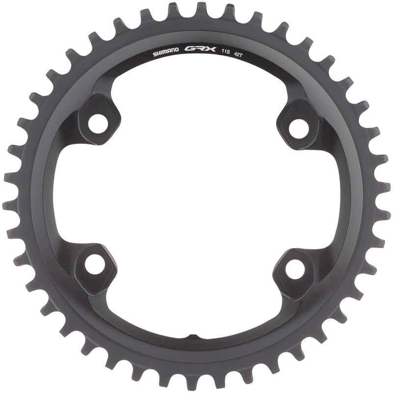 Load image into Gallery viewer, Shimano GRX RX810 Chainring - 42t 110 BCD 4-Bolt 11-Speed Black
