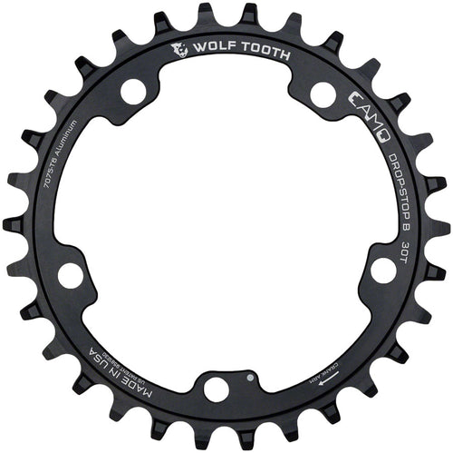 Wolf Tooth CAMO Aluminum Chainring - 30t Wolf Tooth CAMO Mount Drop-Stop B BLK