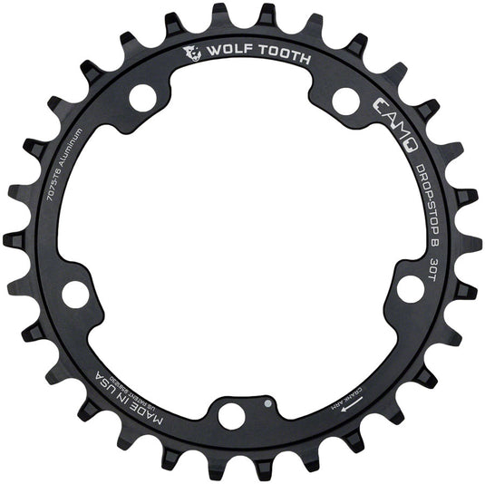 Wolf Tooth CAMO Aluminum Chainring - 28t Wolf Tooth CAMO Mount Drop-Stop B BLK