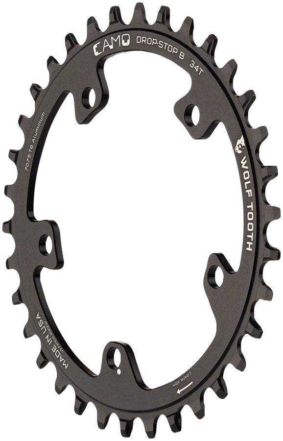 Load image into Gallery viewer, Wolf Tooth CAMO Aluminum Chainring - 32t Wolf Tooth CAMO Mount Drop-Stop B BLK

