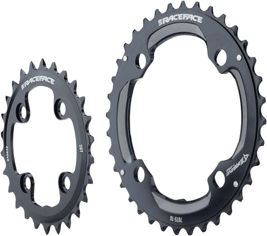 RaceFace Turbine 11-Speed Chainring: 64/104mm BCD 24/34t Black