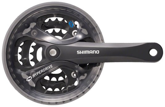 Shimano Acera FC-M361 Crankset - 170mm 7/8-Speed 48/38/28t 104/64 BCD Square Taper JIS Spindle Interface BLK