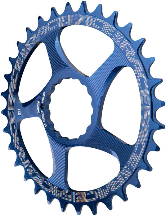 RaceFace Narrow Wide Chainring: Direct Mount CINCH 28t Blue