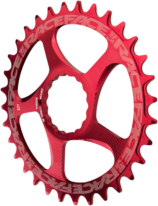 RaceFace Narrow Wide Chainring: Direct Mount CINCH 34t Red