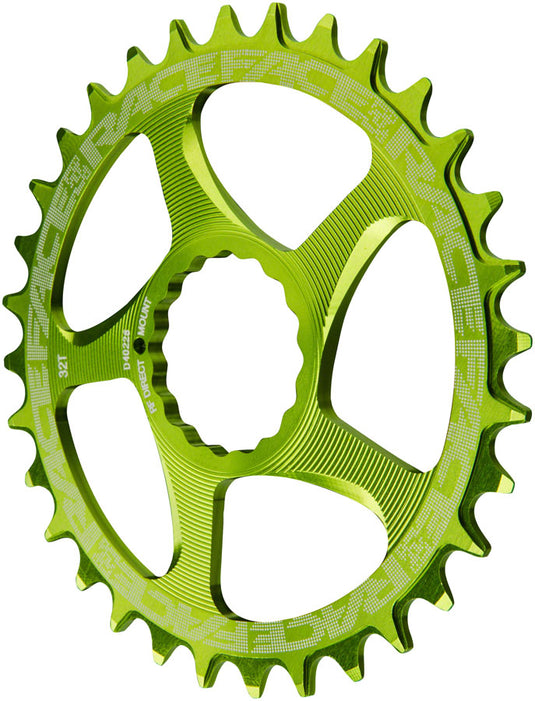 RaceFace Narrow Wide Chainring: Direct Mount CINCH 32t Green
