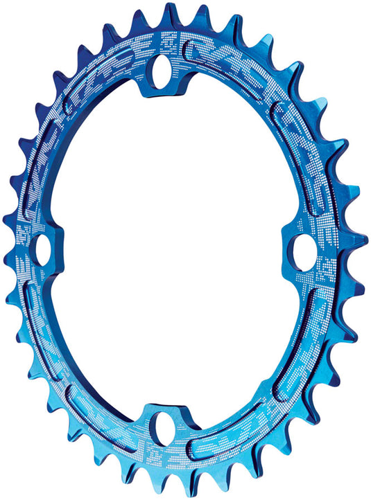 RaceFace Narrow Wide Chainring: 104mm BCD 32t Blue