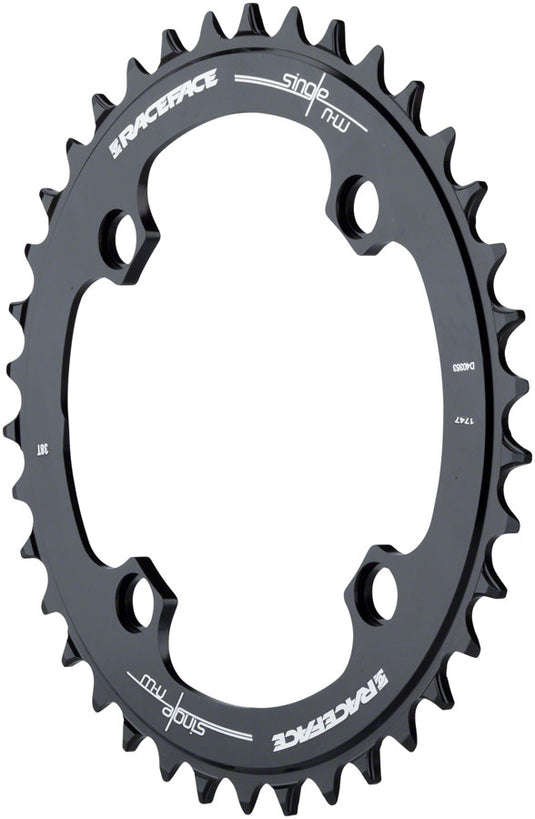 RaceFace Narrow Wide Chainring: 104mm BCD 32t Black