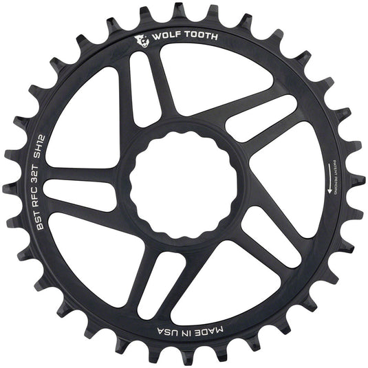 Wolf Tooth Direct Mount Chainring - 32t RaceFace/Easton CINCH Direct Mount Boost 3mm Offset Requires 12-Speed Hyperglide+ Chain