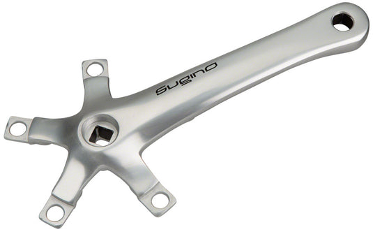 Sugino XD600 Tandem Crank Arm - 170mm Left Front Rear 110 BCD Square Taper JIS Spindle Interface Silver