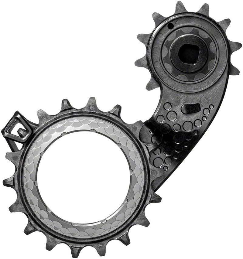 Load image into Gallery viewer, Absolute Black Carbon-Ceramic Hollow Cage SRAM AXS - Titanium
