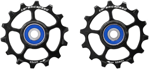 CeramicSpeed Pulley Wheels SRAM Eagle/AXS 1 x 12 Speed - 14 Tooth Coated Races Alloy BLK