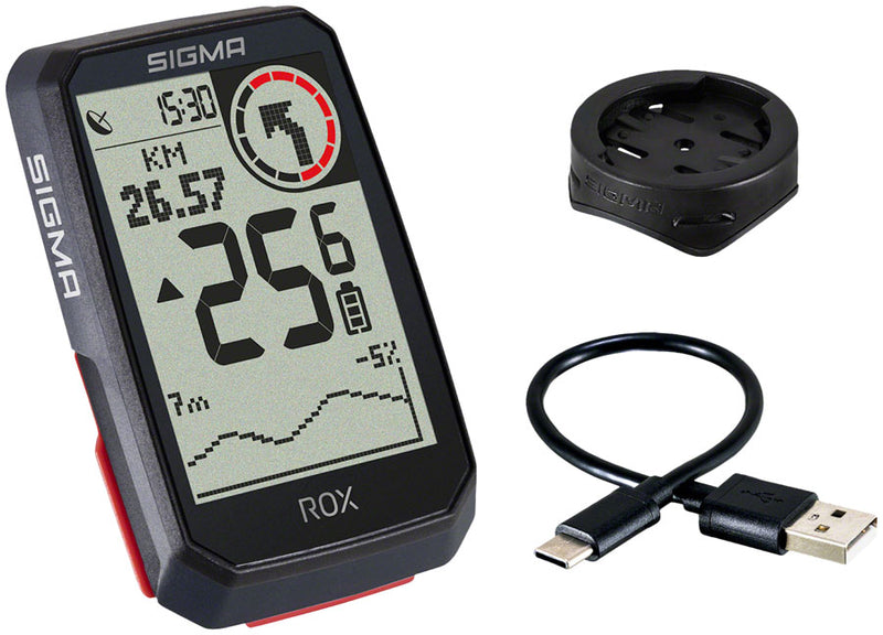 Load image into Gallery viewer, Sigma ROX 4.0 GPS Bike Computer - Wireless Rechargeable Black
