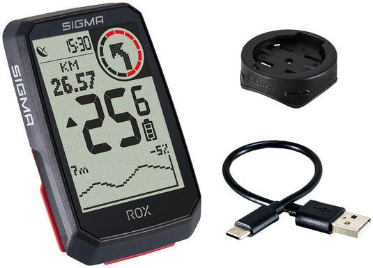 Sigma ROX 4.0 GPS Bike Computer - Wireless Rechargeable Black