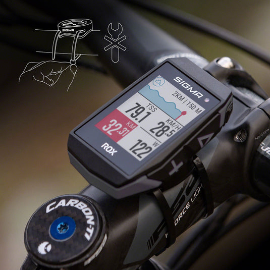 Sigma ROX 11.1 EVO GPS Bike Computer - Wireless Rechargeable Black