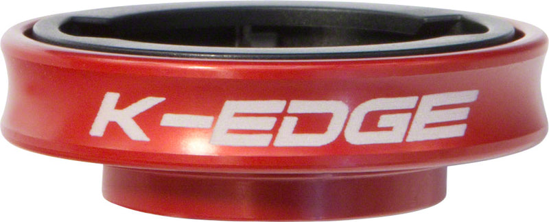 Load image into Gallery viewer, K-EDGE Gravity Stem Cap Mount for Garmin Quarter Turn Type Computers Red
