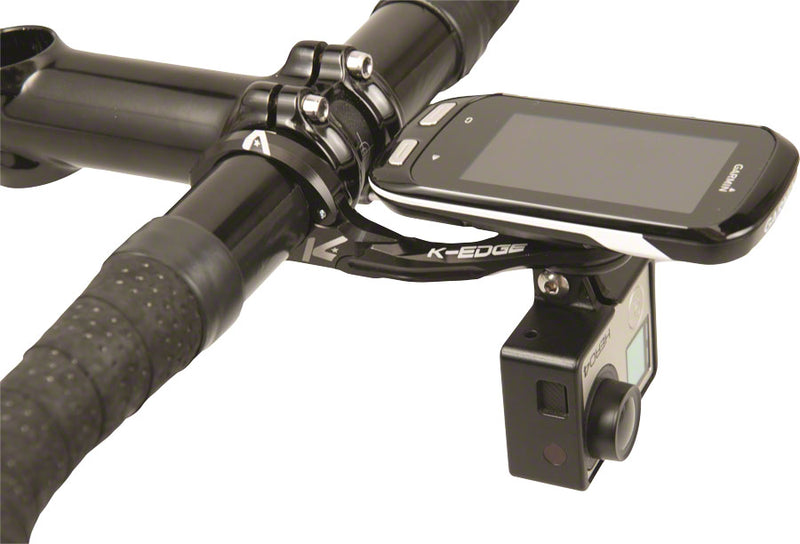 Load image into Gallery viewer, K-EDGE Combo Mount Adapter Universal Action Camera Light - compatible K-EDGE Garmin Garmin XL Wahoo Mounts
